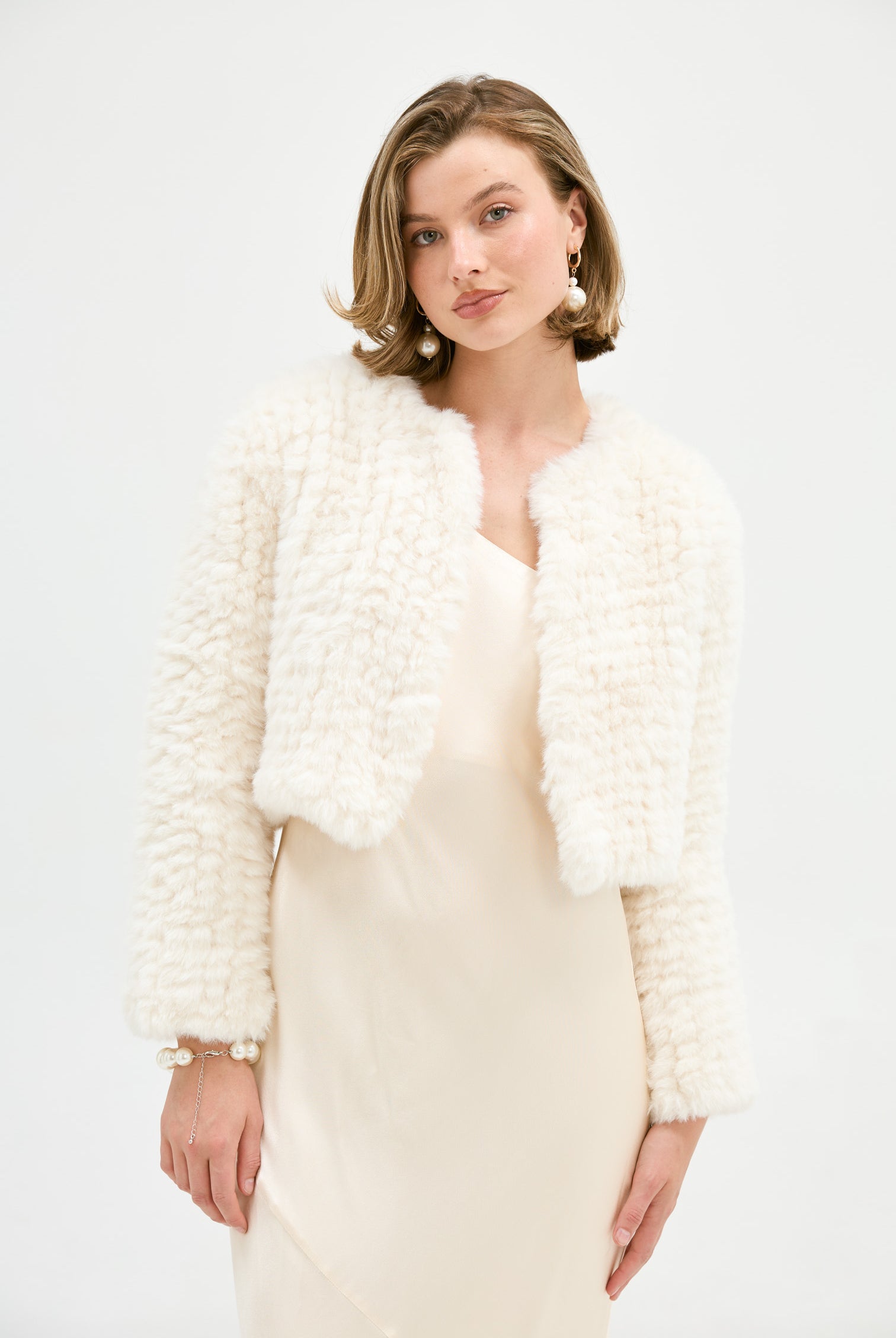 Faux Lola Ivory JACKET Bubish Luxe