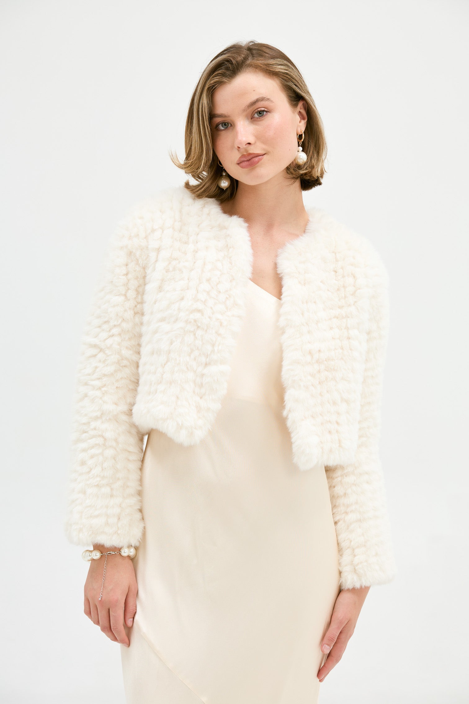 Faux Lola Ivory JACKET Bubish Luxe
