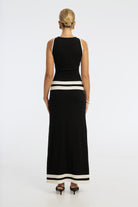 bubish Paloma Jersey Maxi Dress Black/White DRESS