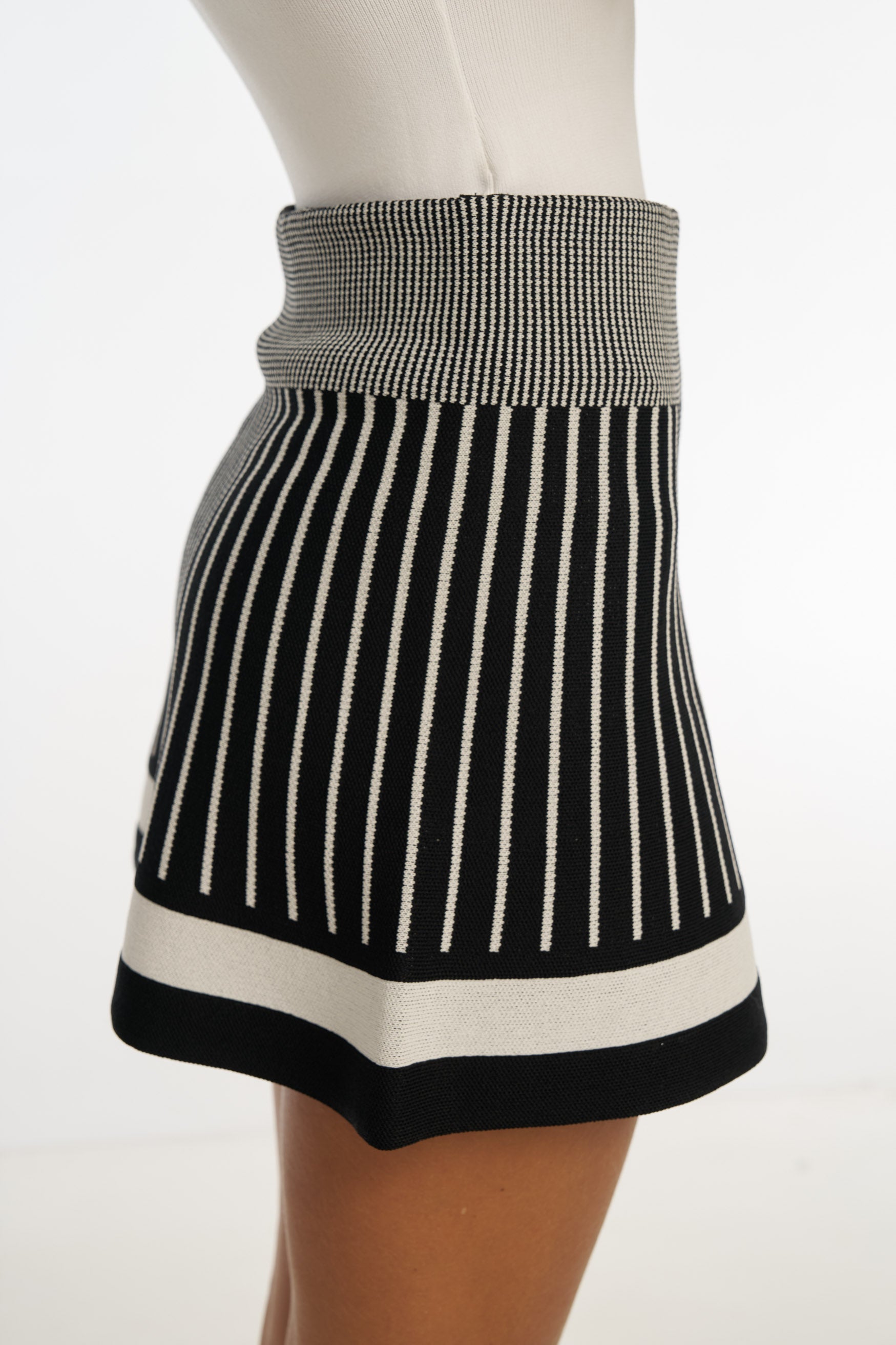 bubish Simone Knit Skirt Black/White SKIRT