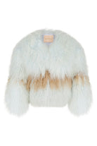 Georgina Jacket - Powder Blue Tan JACKET Bubish Luxe
