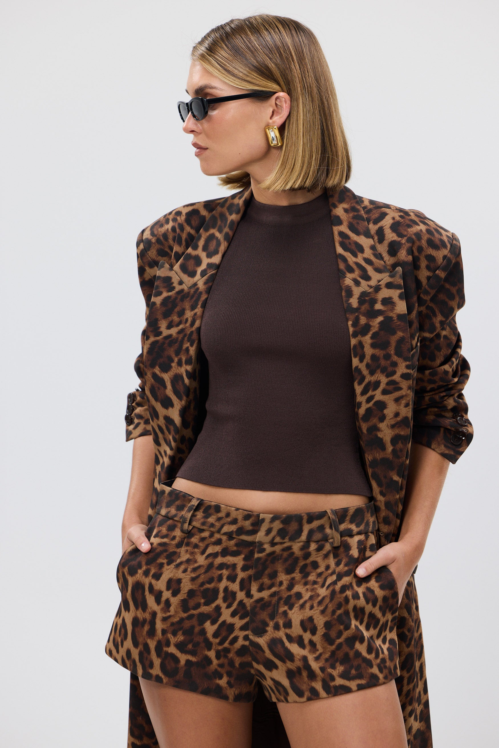 bubish Charlee Hot Short Leopard MINI SHORT