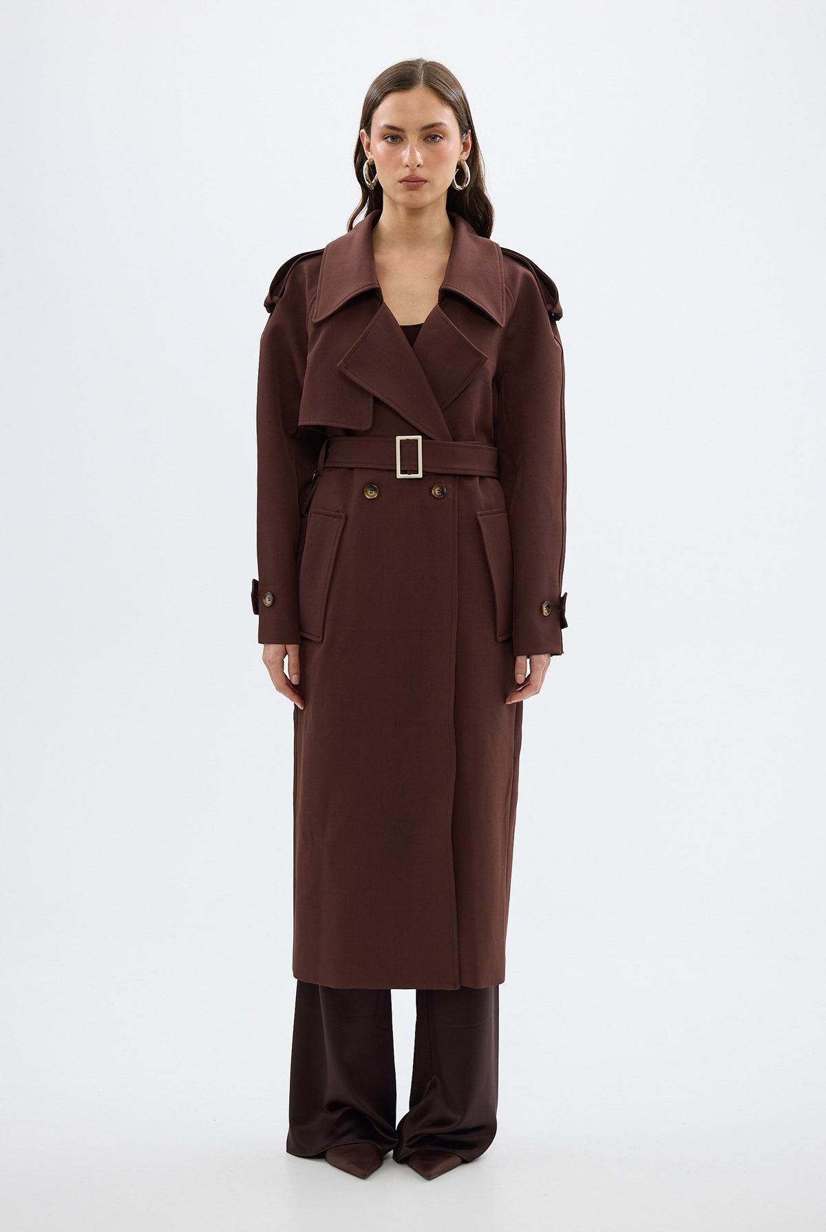 bubish Dillon Trench Coat Chocolate TRENCH COAT