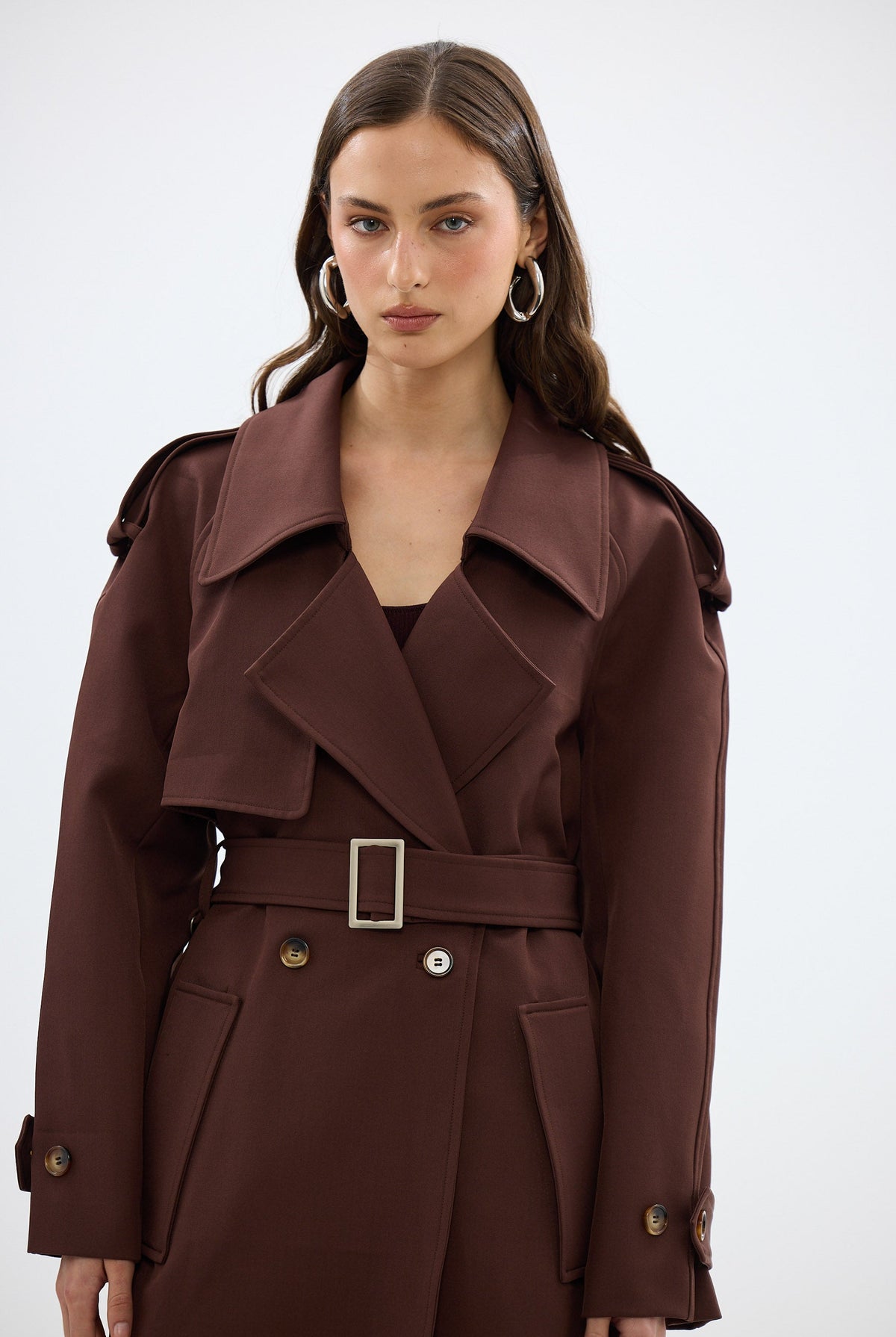 bubish Dillon Trench Coat Chocolate TRENCH COAT