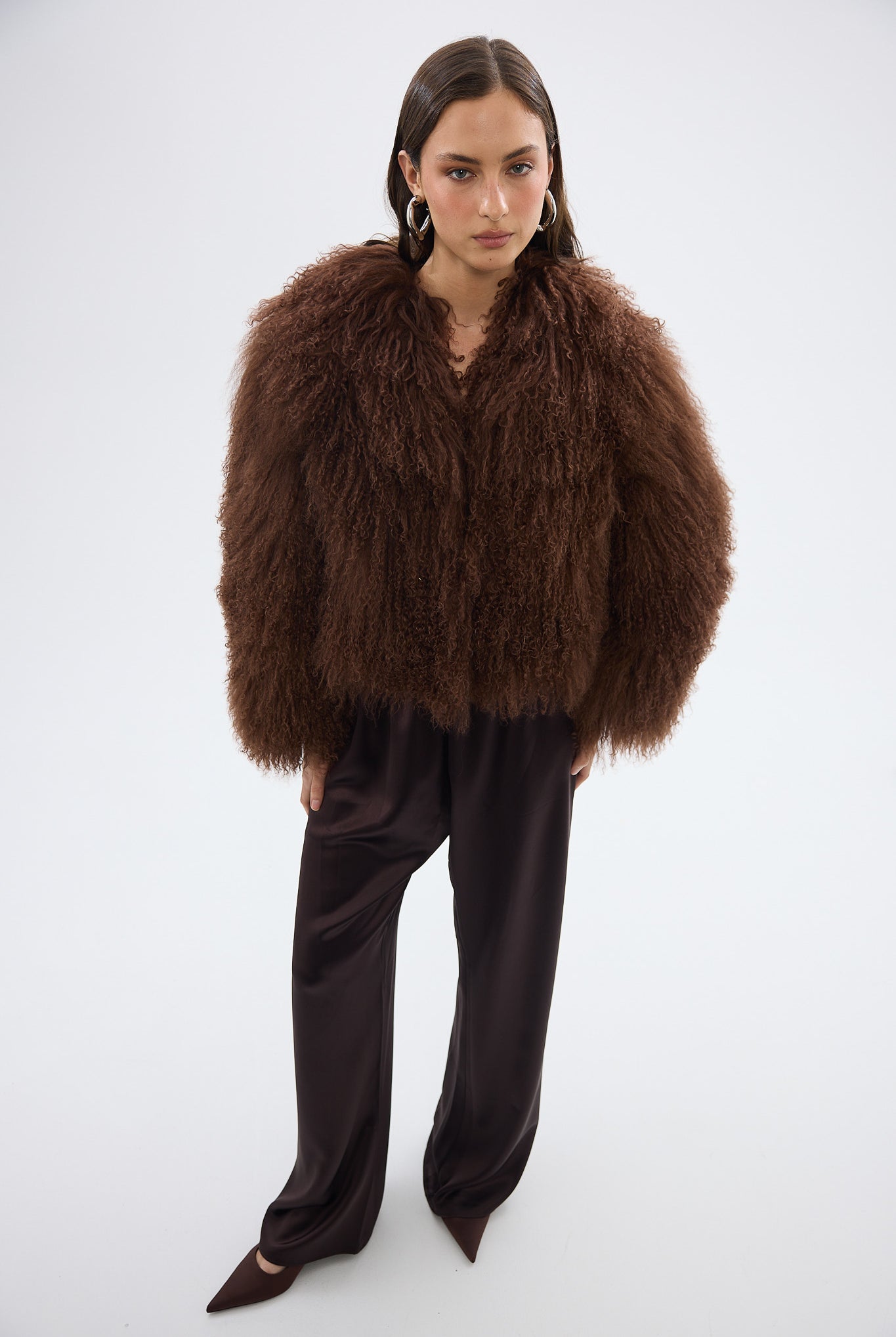 bubish Georgina Jacket Chocolate WOOL JACKET