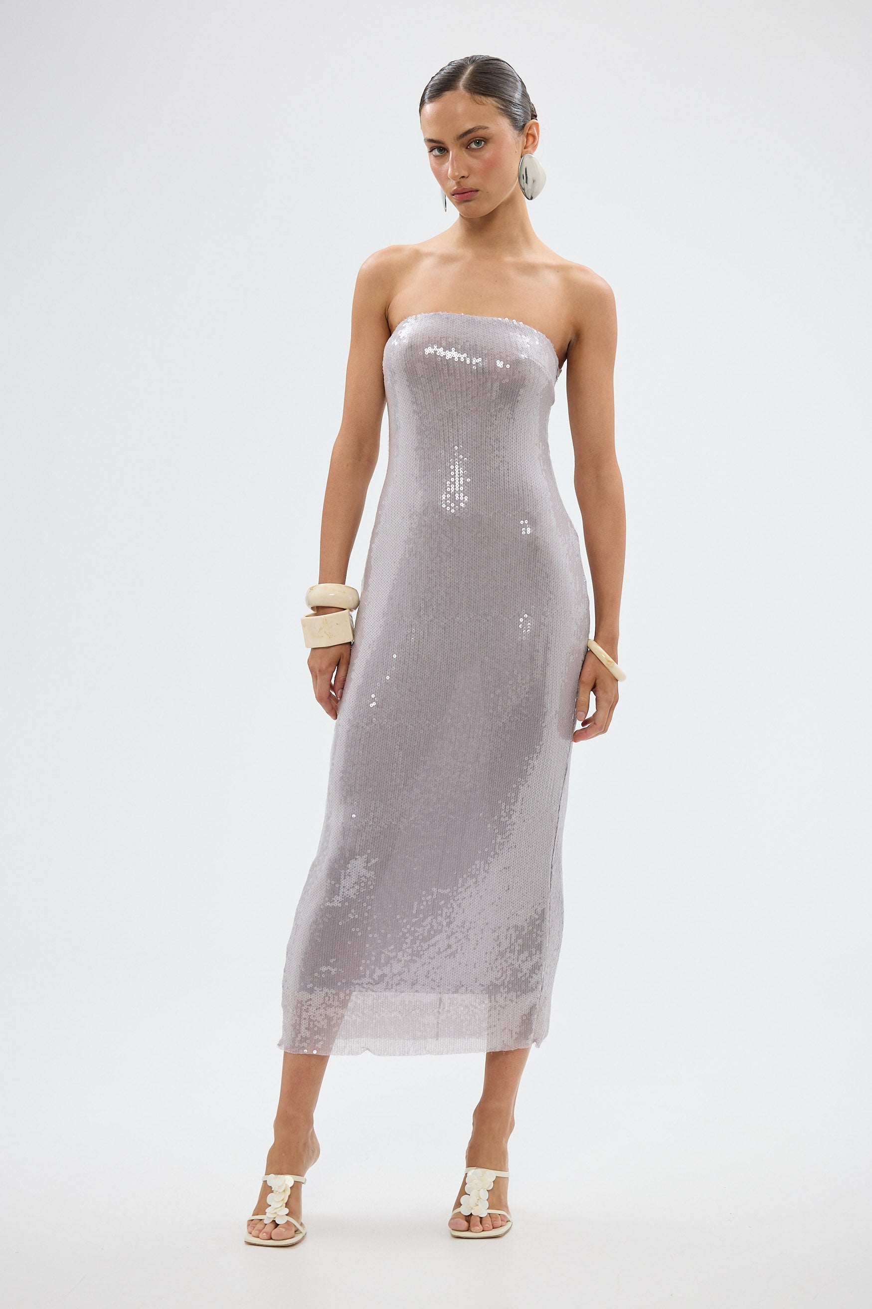 bubish Indy Sequin Dress - Silver DRESSES
