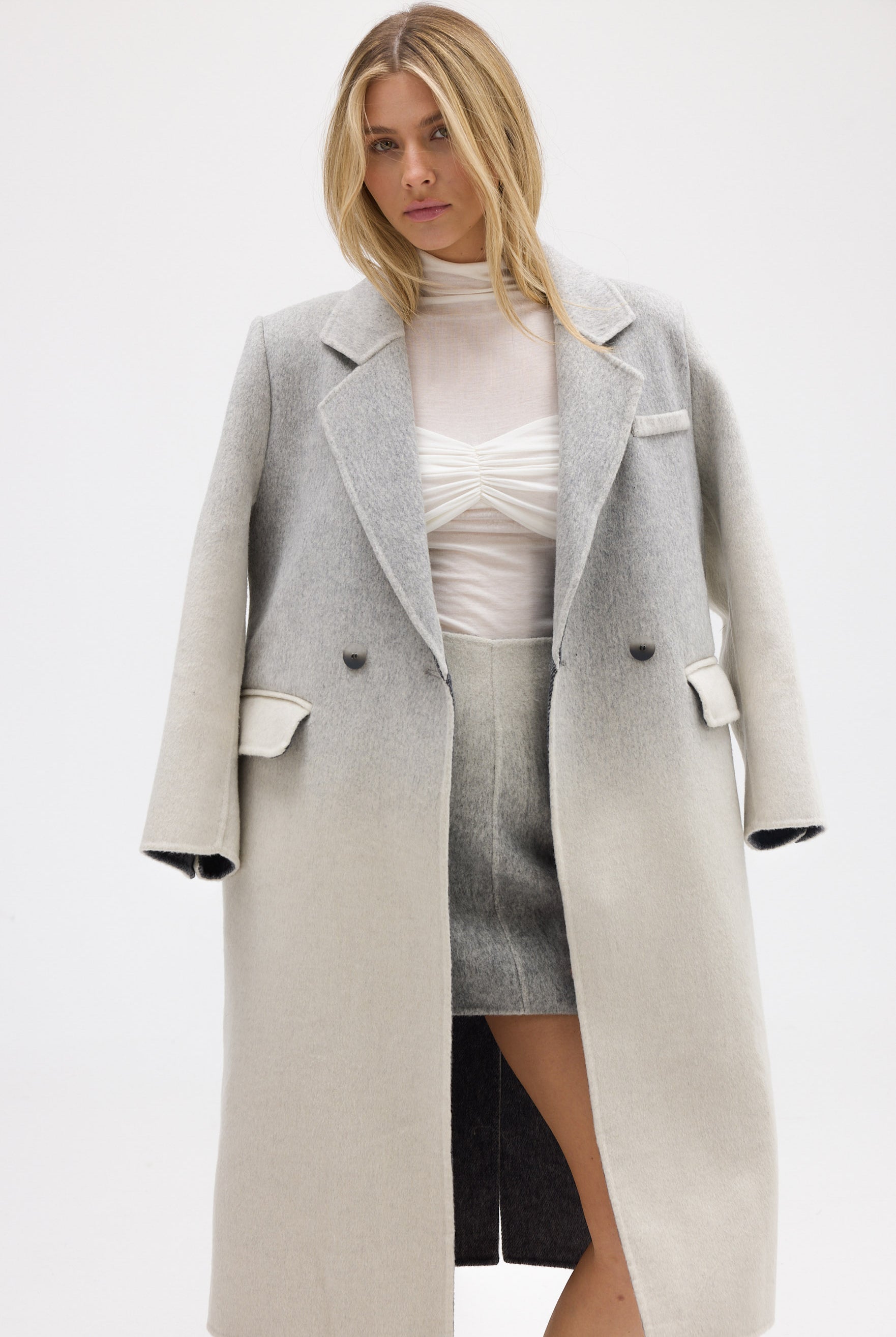 bubish Isla Coat  - Grey Marle COAT
