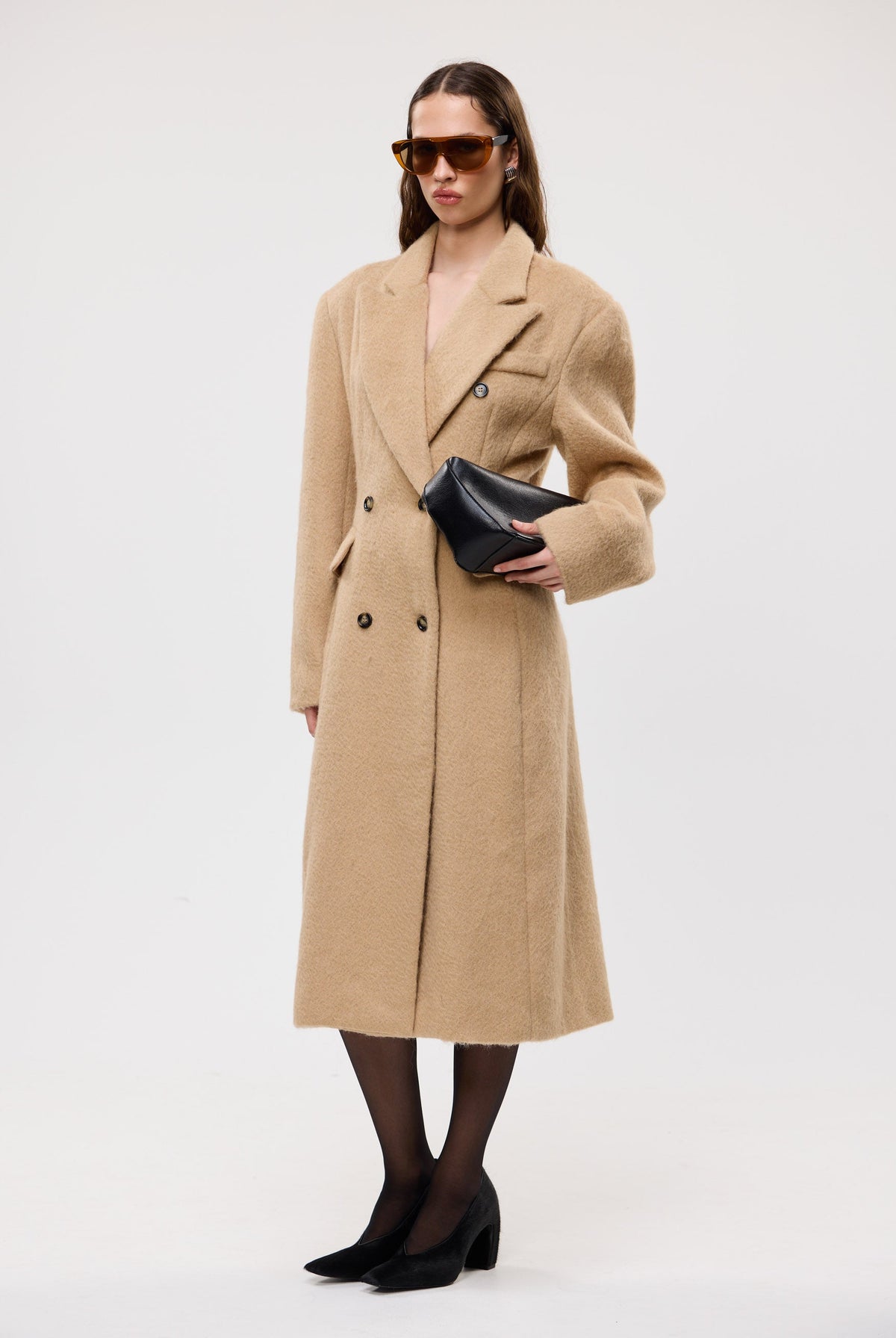 bubish Maddison Cinched Coat Caramel TAN COAT