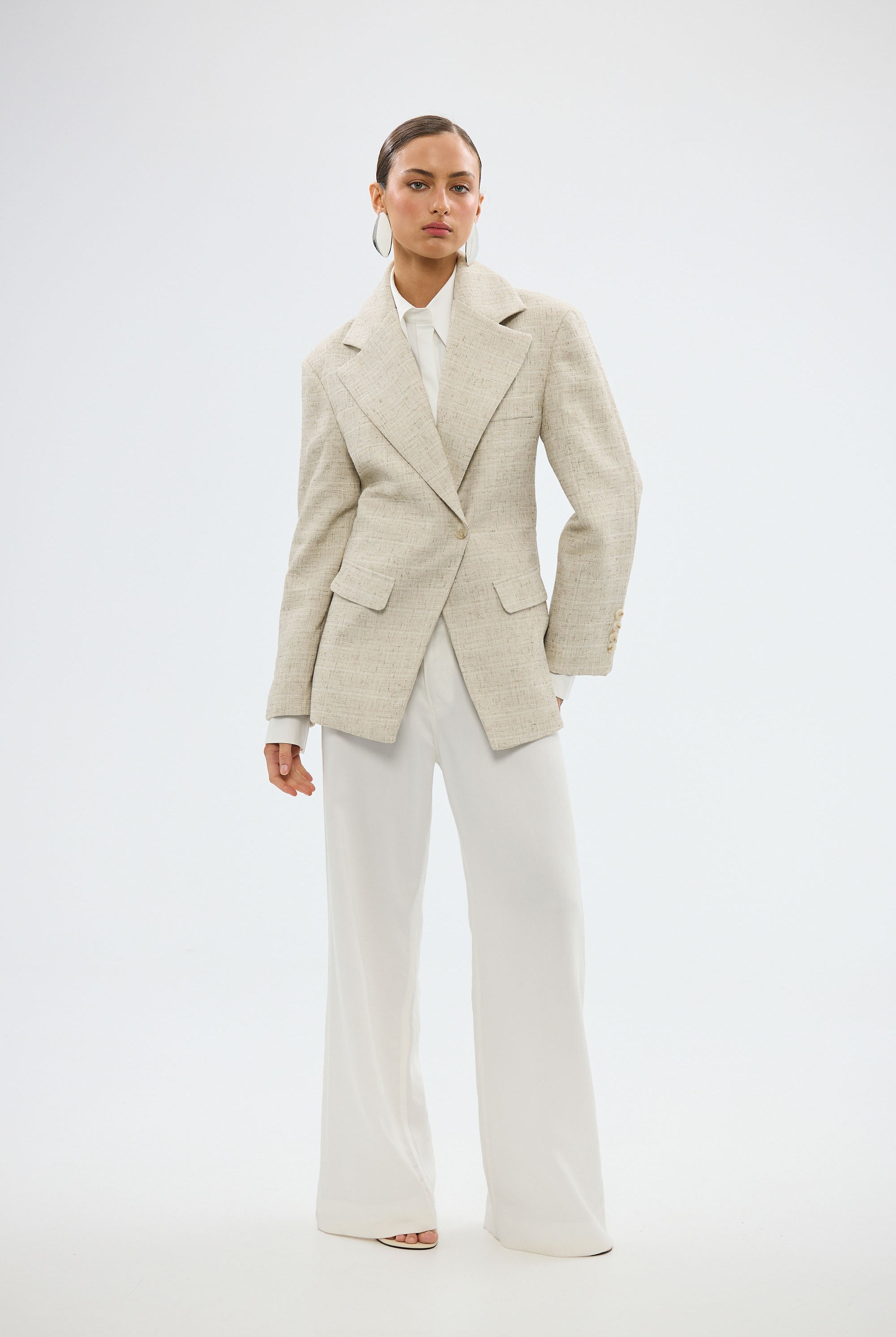 bubish Mattie Cinched Blazer - Natural MINI SKIRT