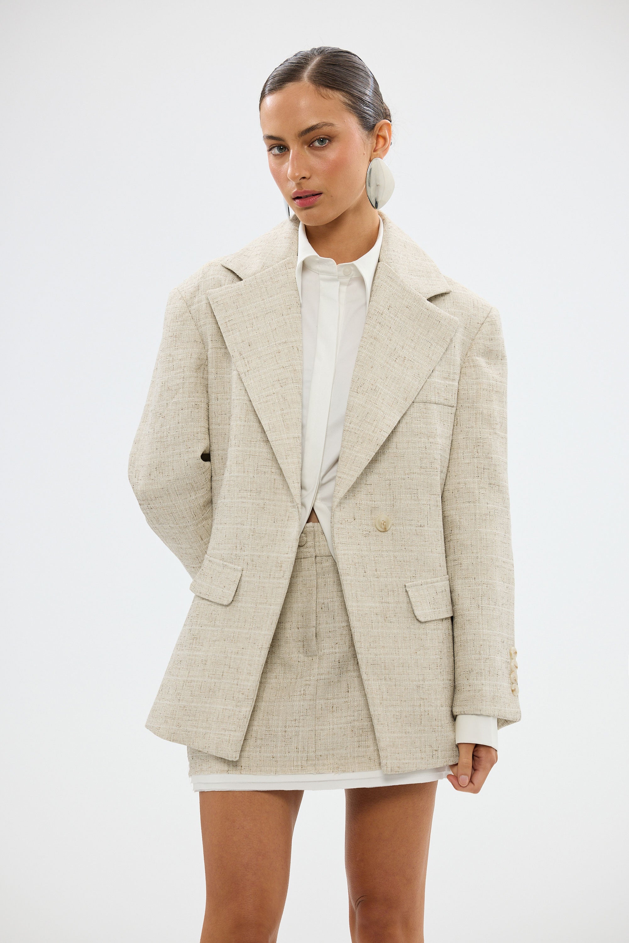 bubish Ellidy Cinched Shirt - White SHIRTS