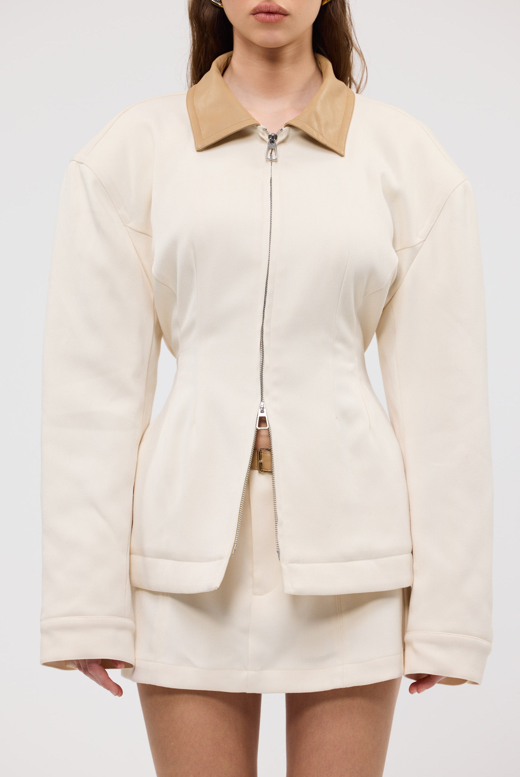 bubish Olivia Cinched Country Jacket Ivory JACKET