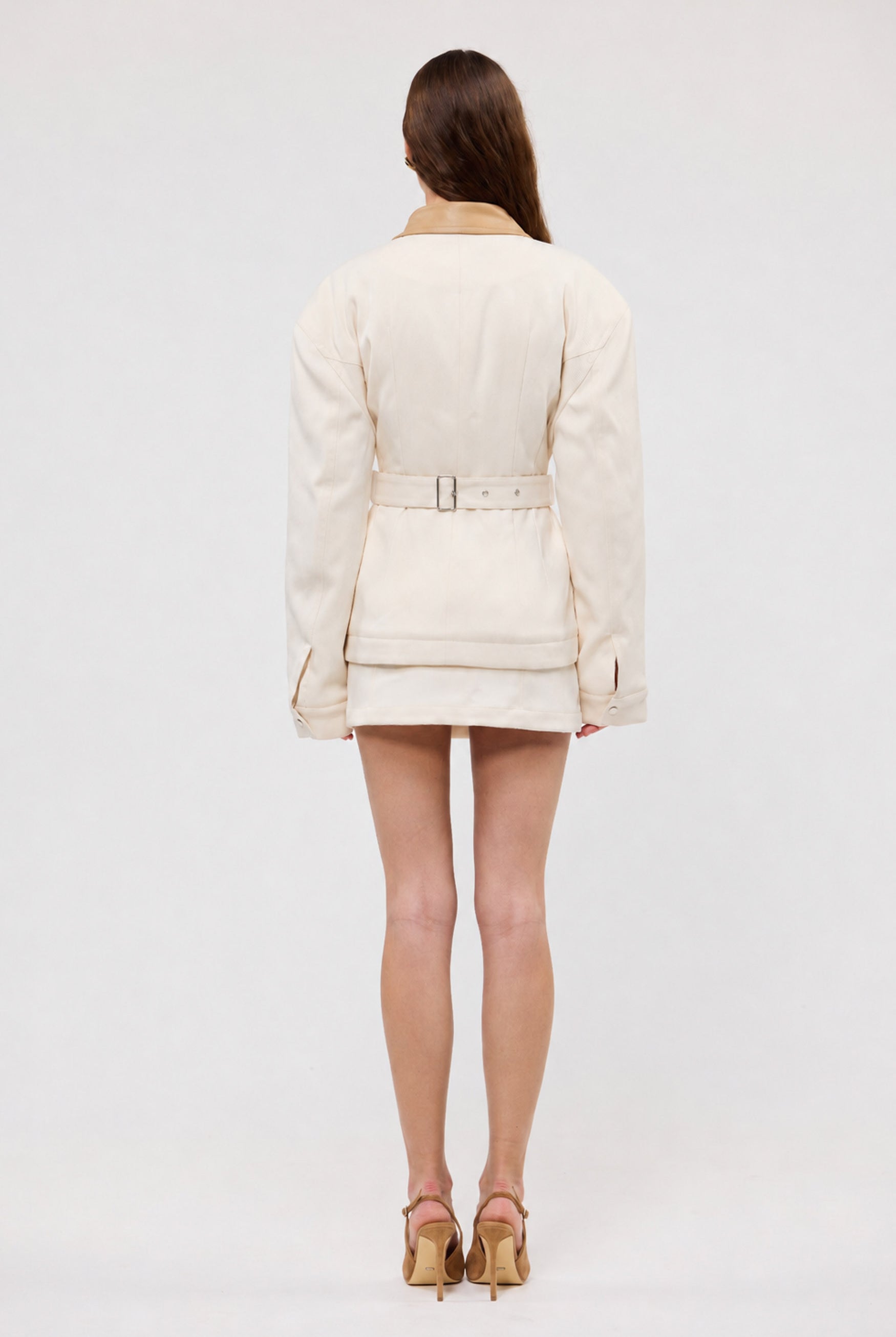 bubish Olivia Cinched Country Jacket Ivory JACKET