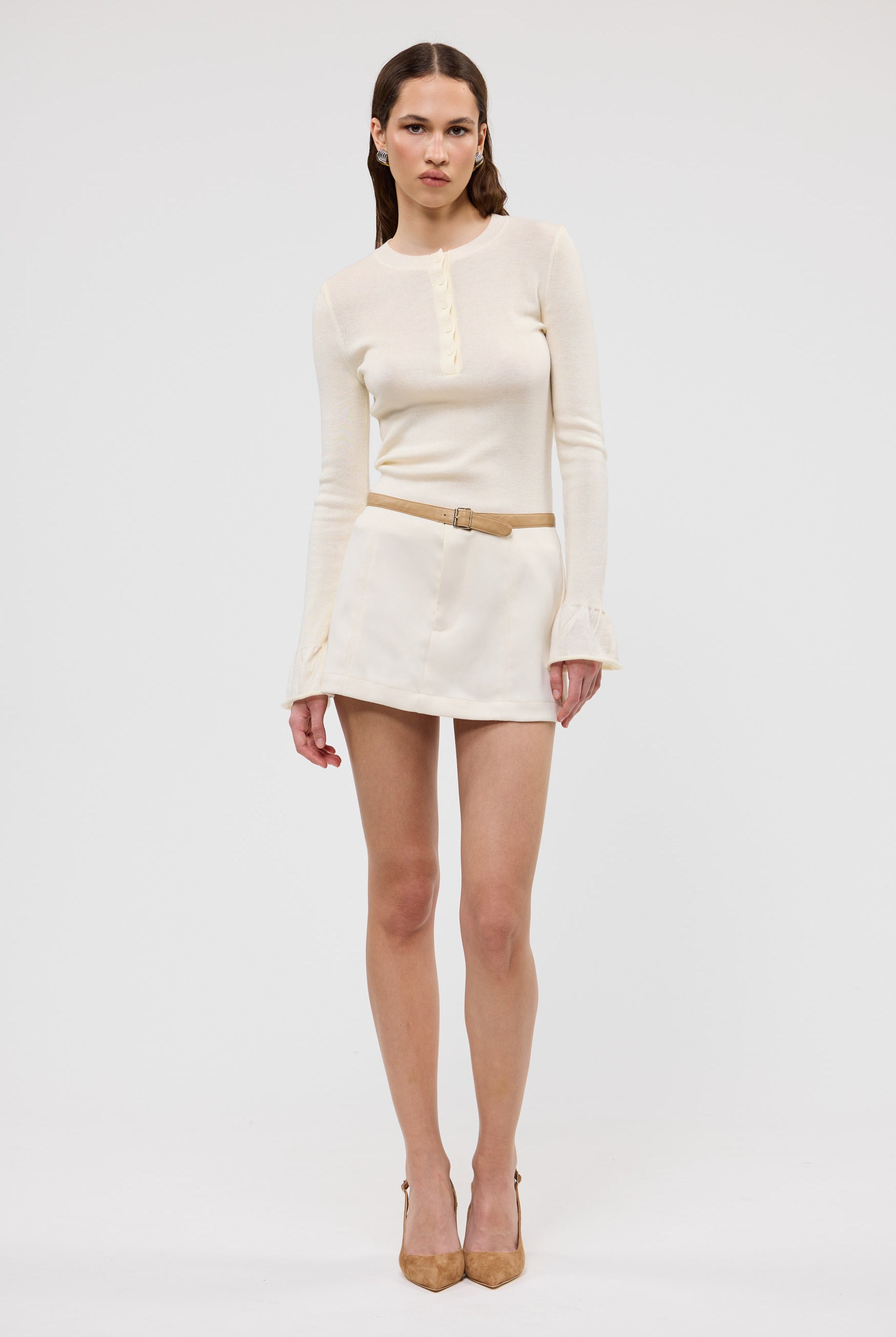 bubish Olivia Skirt Ivory MINI SKIRT