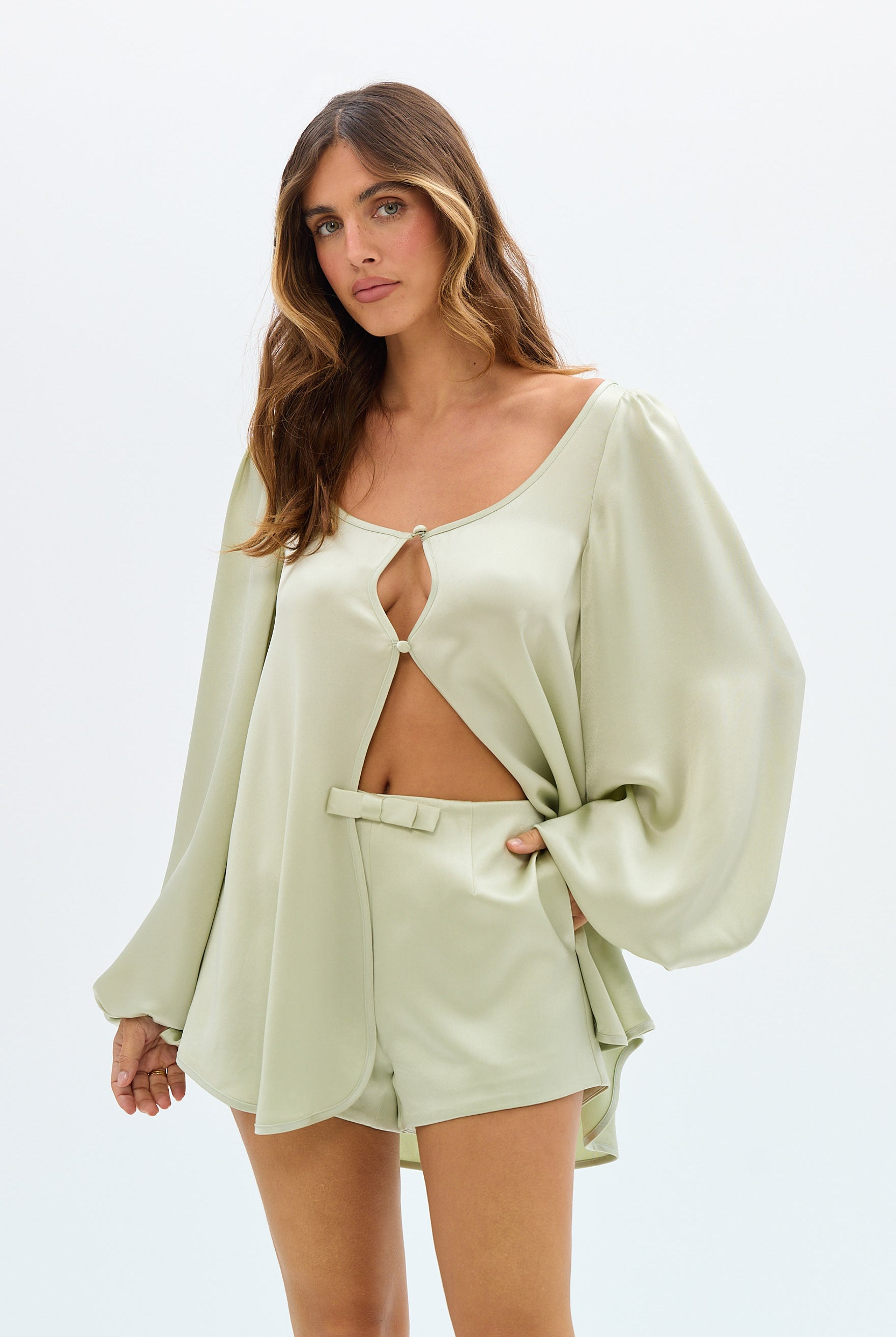bubish Penelope Blouse - Pistachio TOPS