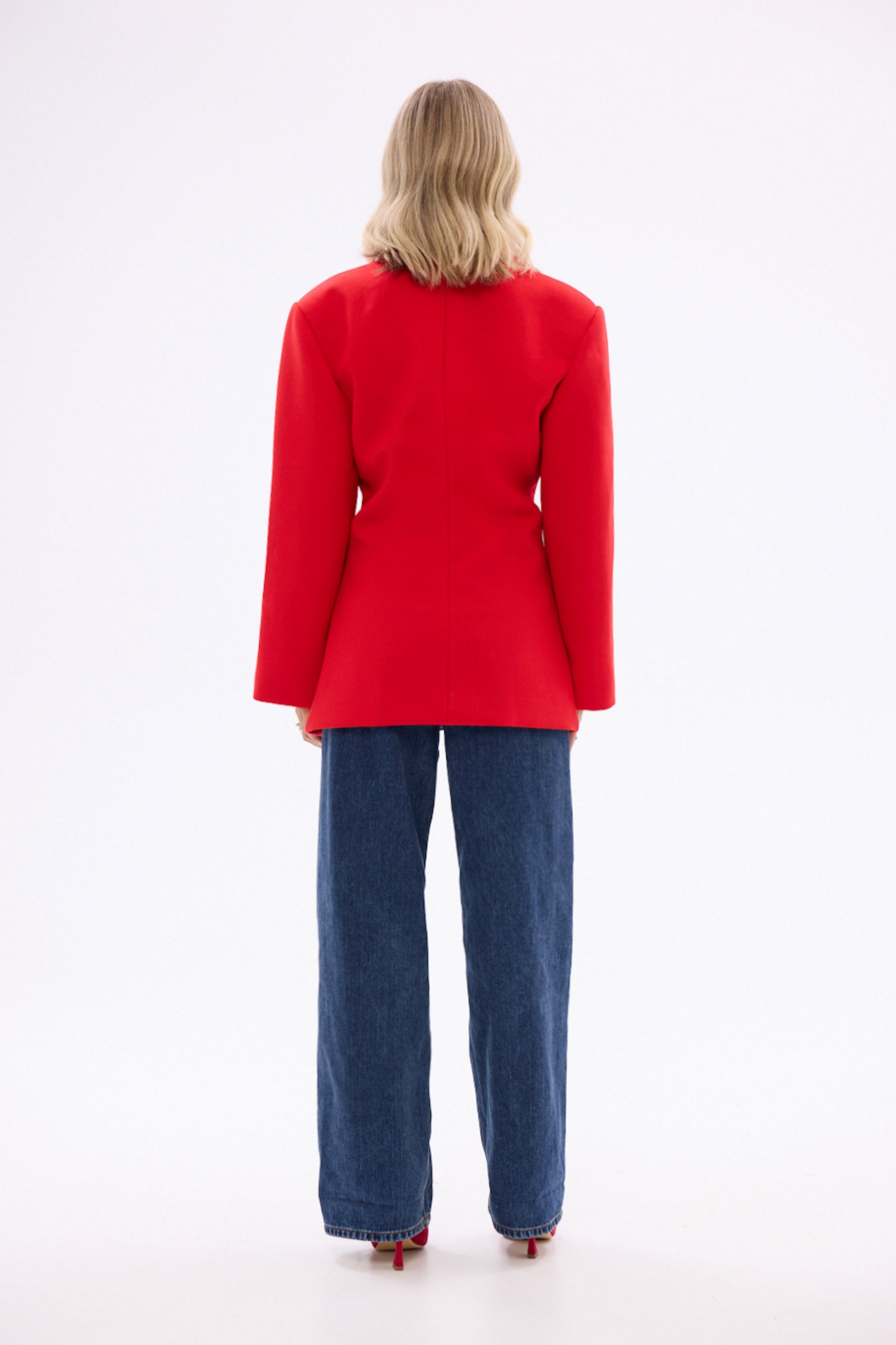 bubish Saskia Cinched Blazer - Red BLAZER