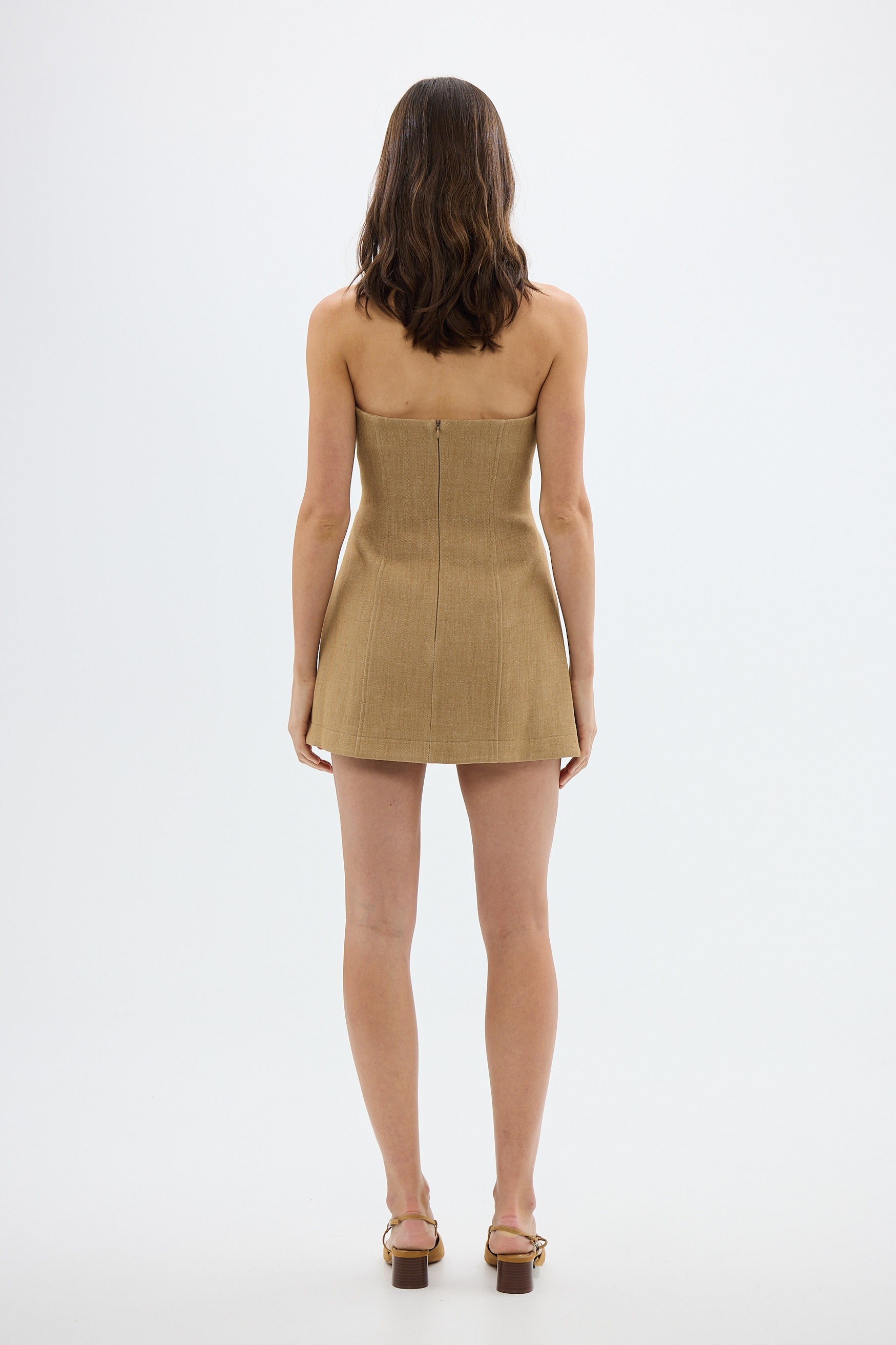 bubish Saskia Dress Caramel STRAPLESS DRESS