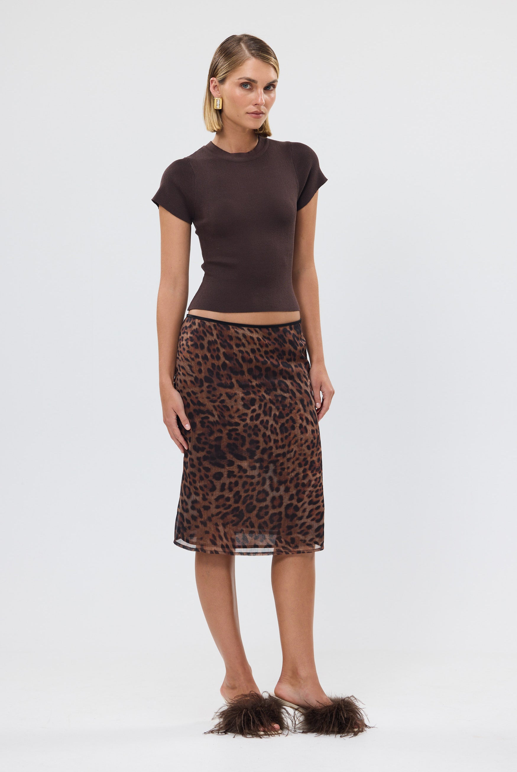 bubish Tori Knit Top Chocolate KNIT TOP