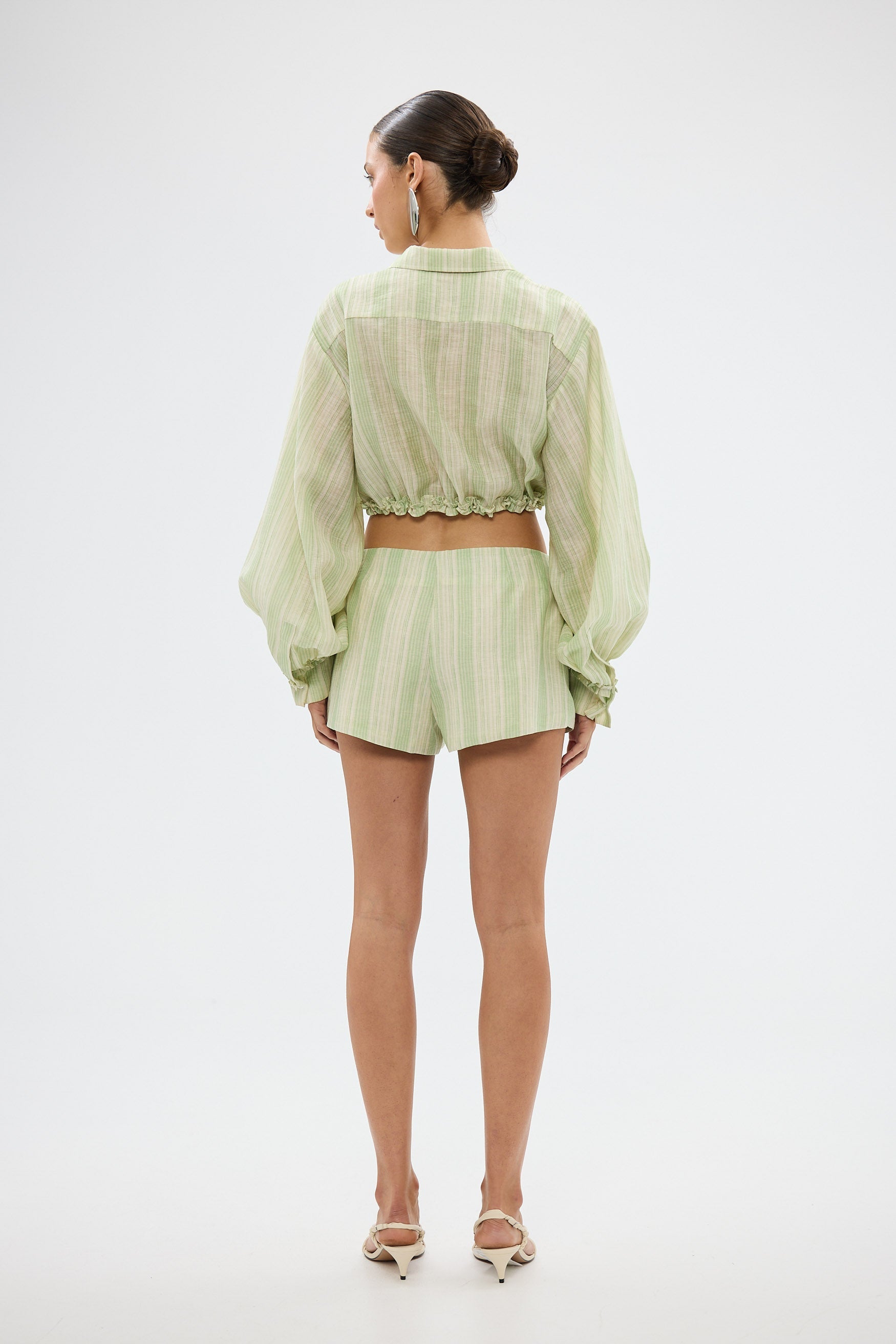 bubish Estelle Hot Short - Green Stripe SHORTS