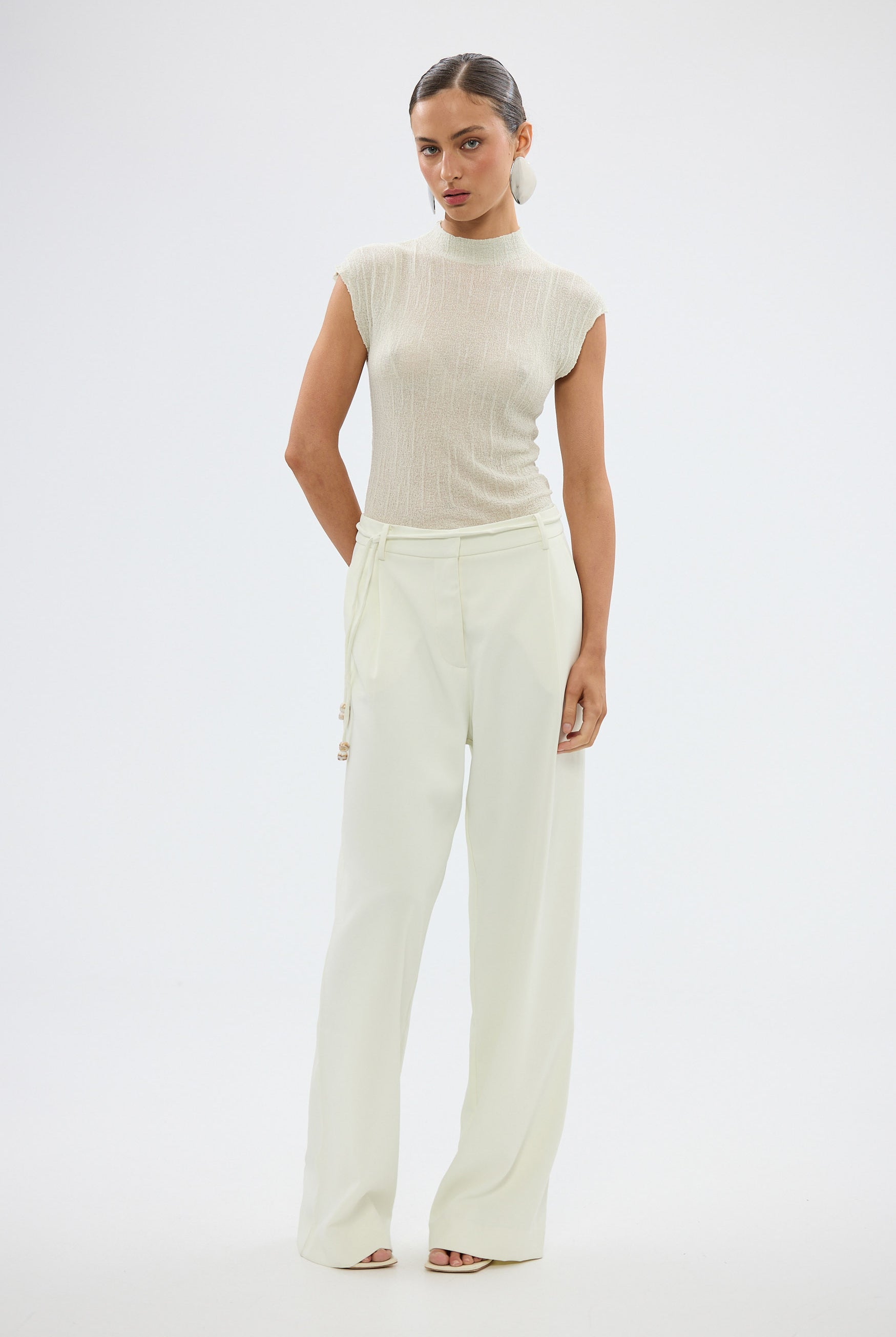 bubish Melody Sheer Top - Pale Lime TOPS