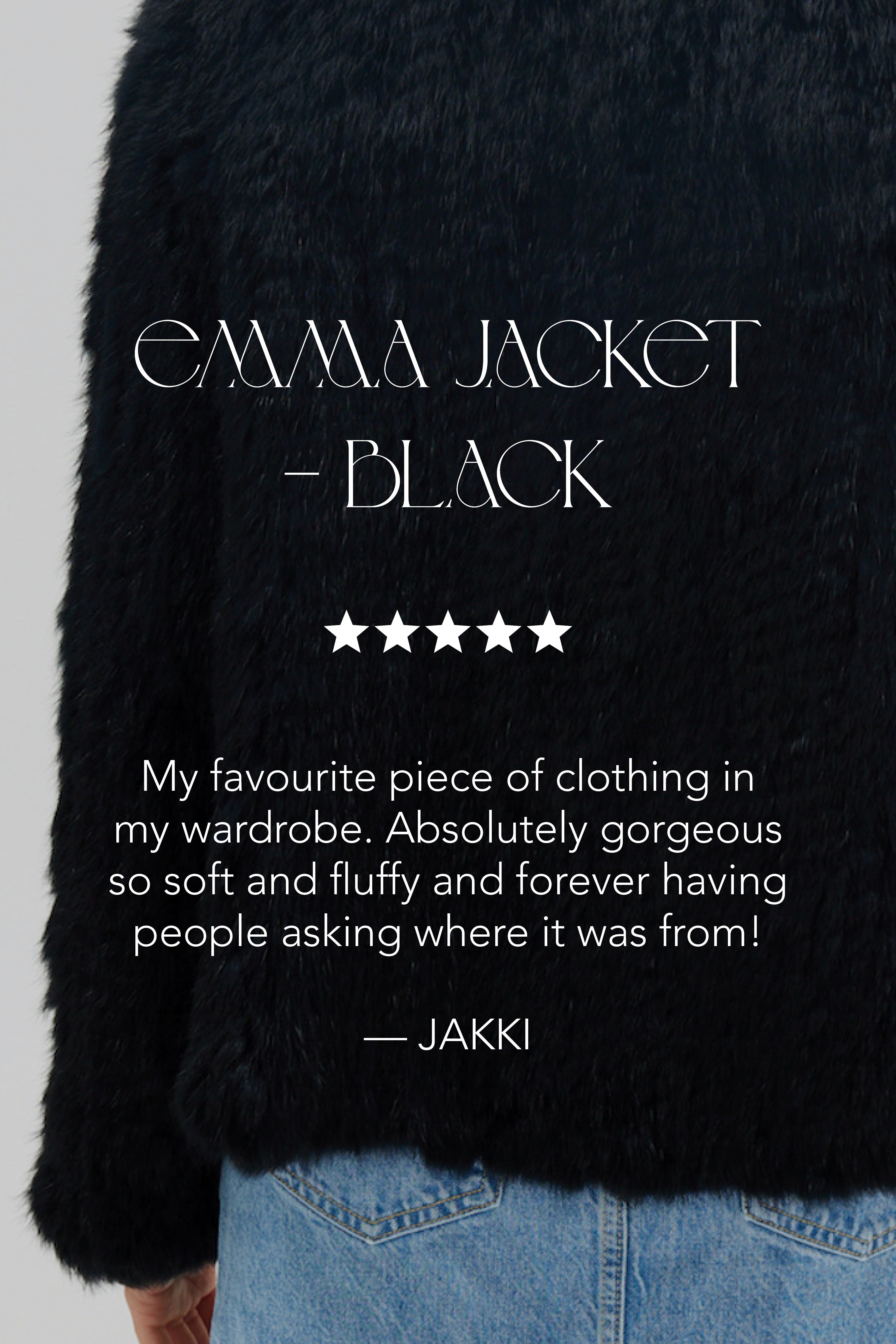 Emma Jacket - Black JACKET Bubish Luxe