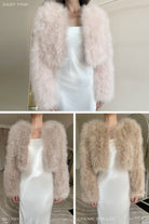 Manhattan Crop Jacket - Blush JACKET Bubish Luxe