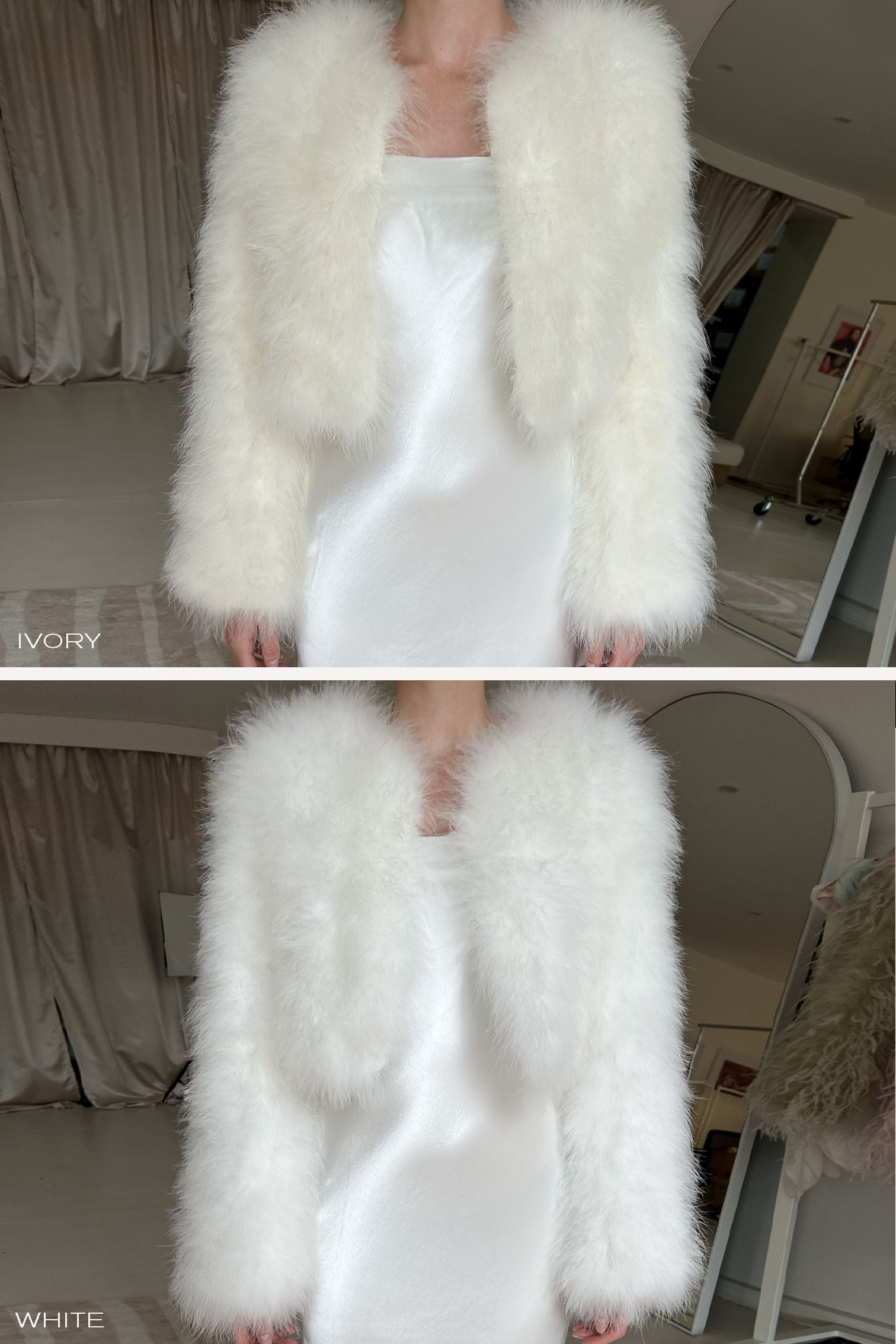 ジャケット・アウター rosemuse eco fur short coat white eco fur short coat – BUNNY APARTMENT