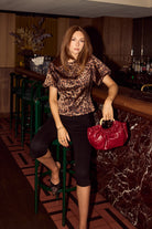 bubish Poppy Bubble Sleeve Blouse - Leopard TOPS
