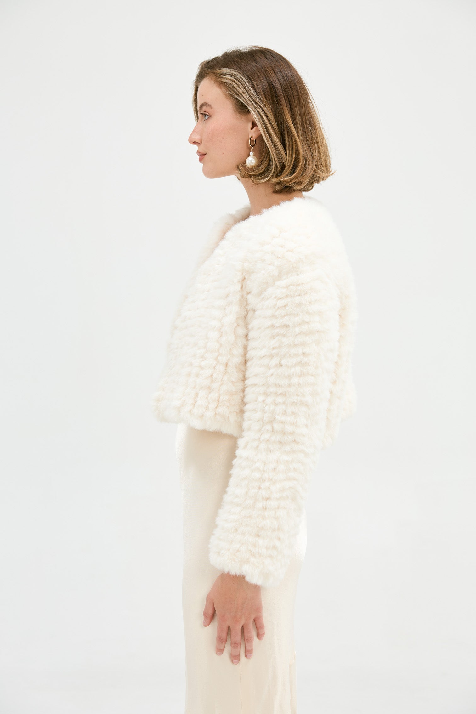 Faux Lola Ivory JACKET Bubish Luxe