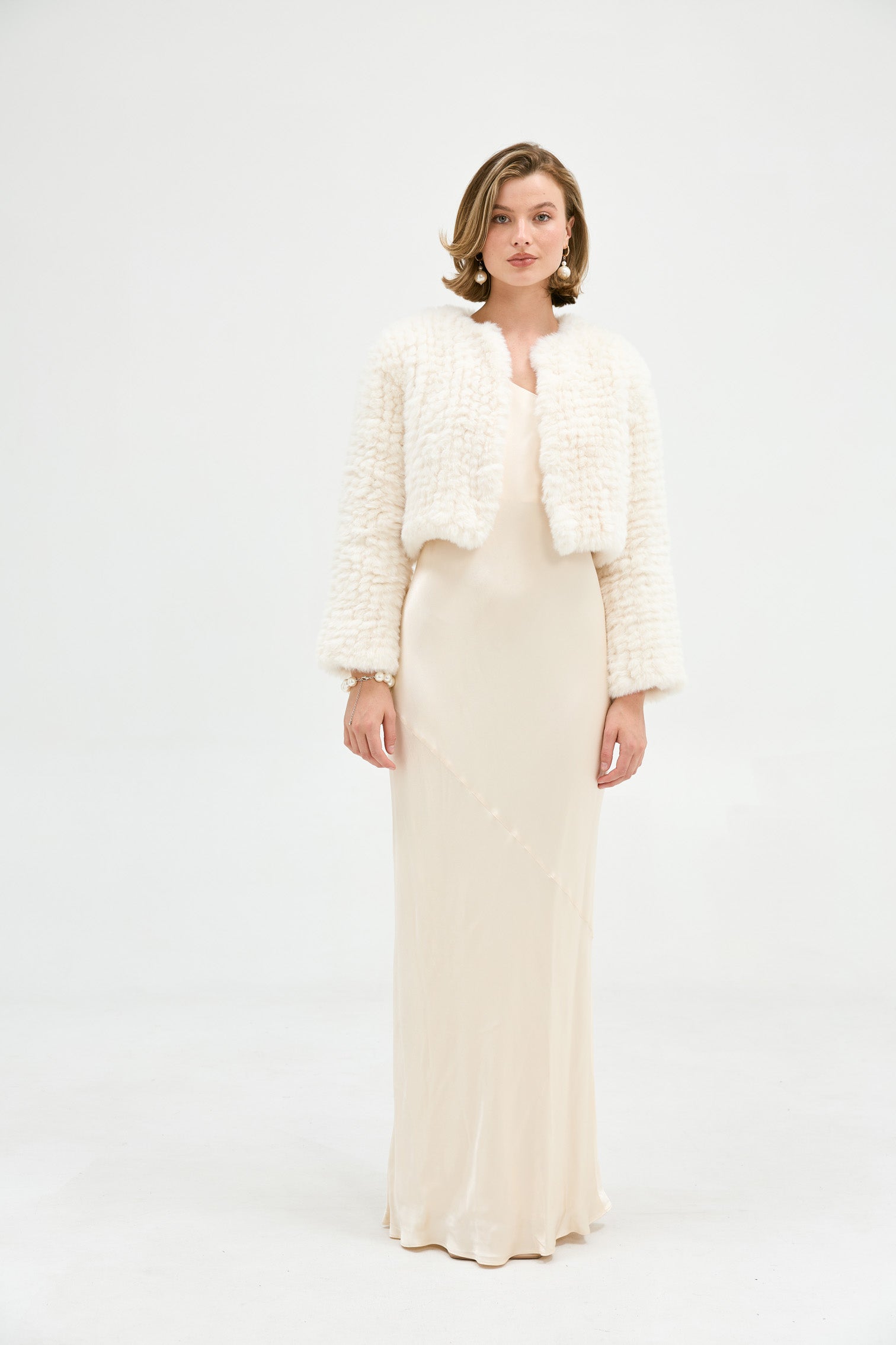 Faux Lola Ivory JACKET Bubish Luxe