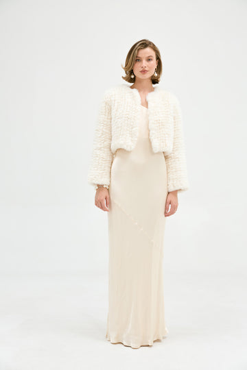 Faux Lola Jacket - Ivory JACKET Bubish Luxe