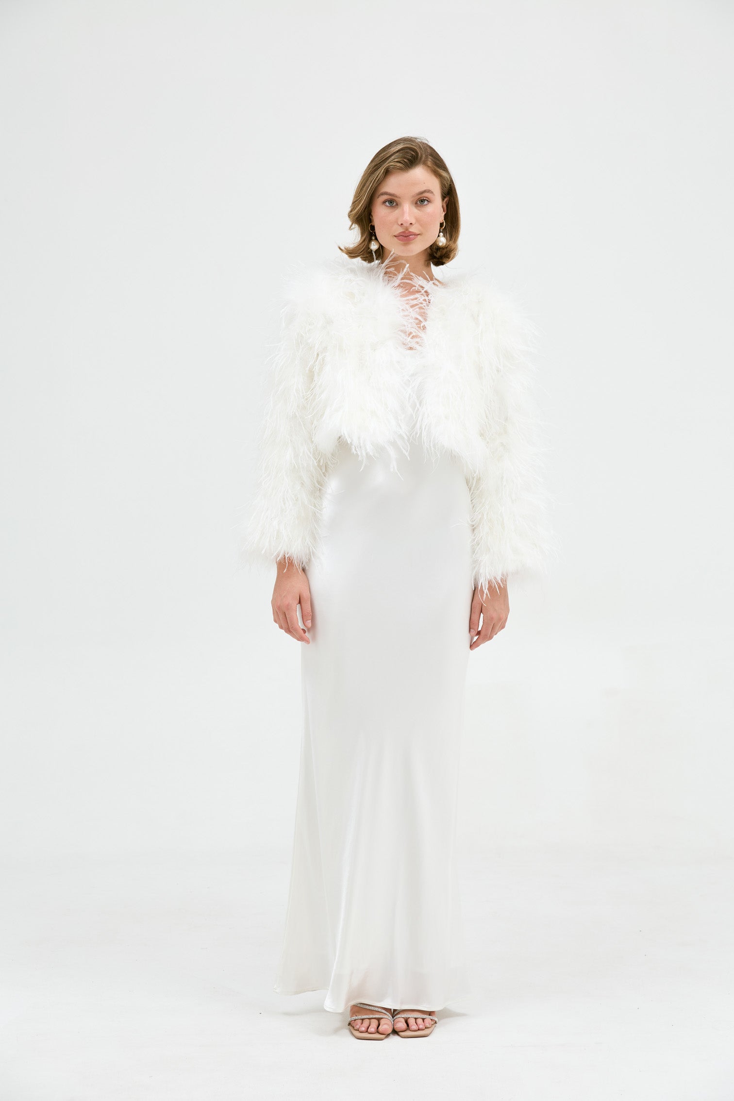 PELLICULE ribbon gather lib blouson ホワイト PELLICULE ribbon gather lib blouson white