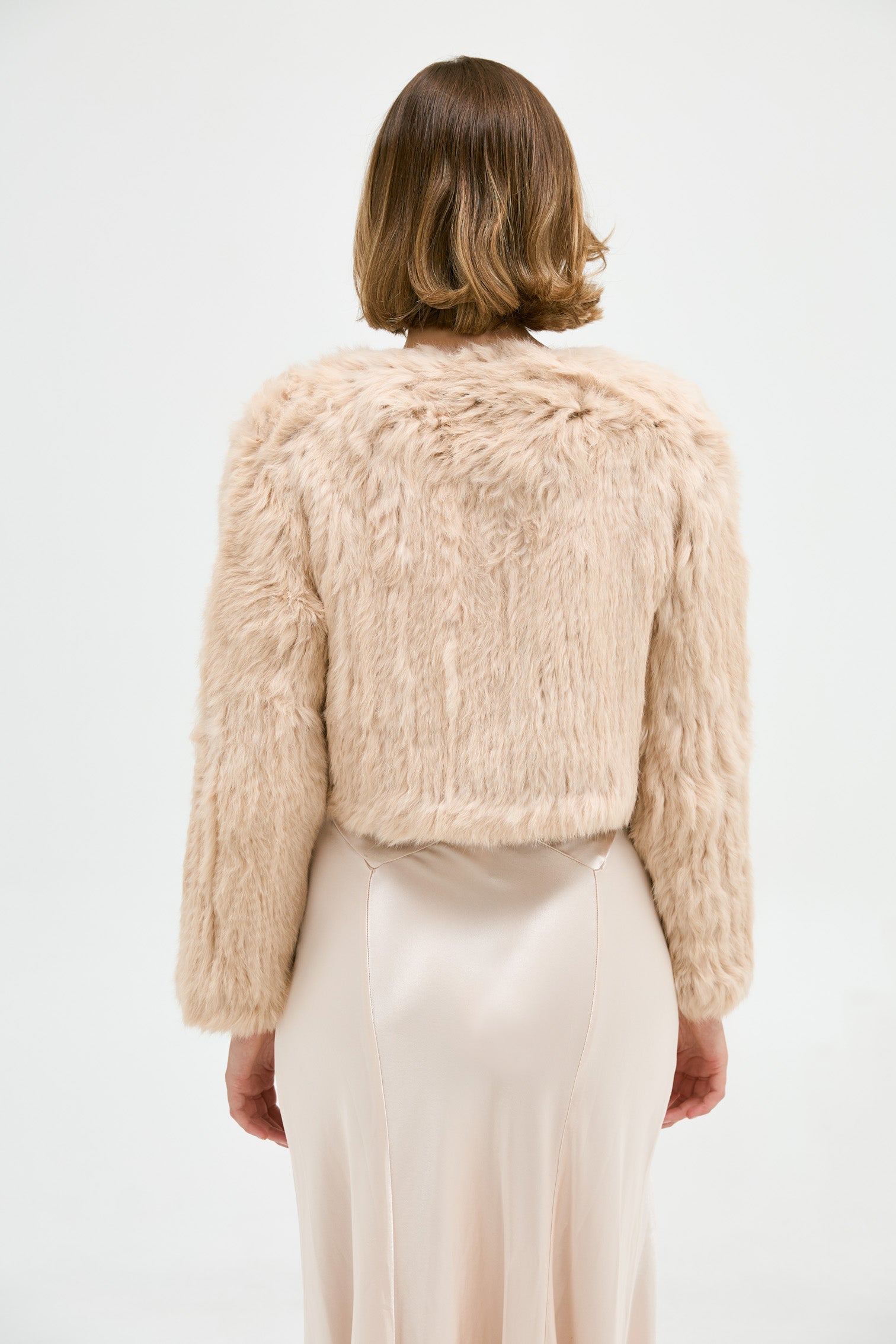 Bridal Lola Crop Jacket - Creme Brulee JACKET Bubish Luxe