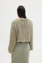 Lola Crop Jacket - Sage JACKET Bubish Luxe