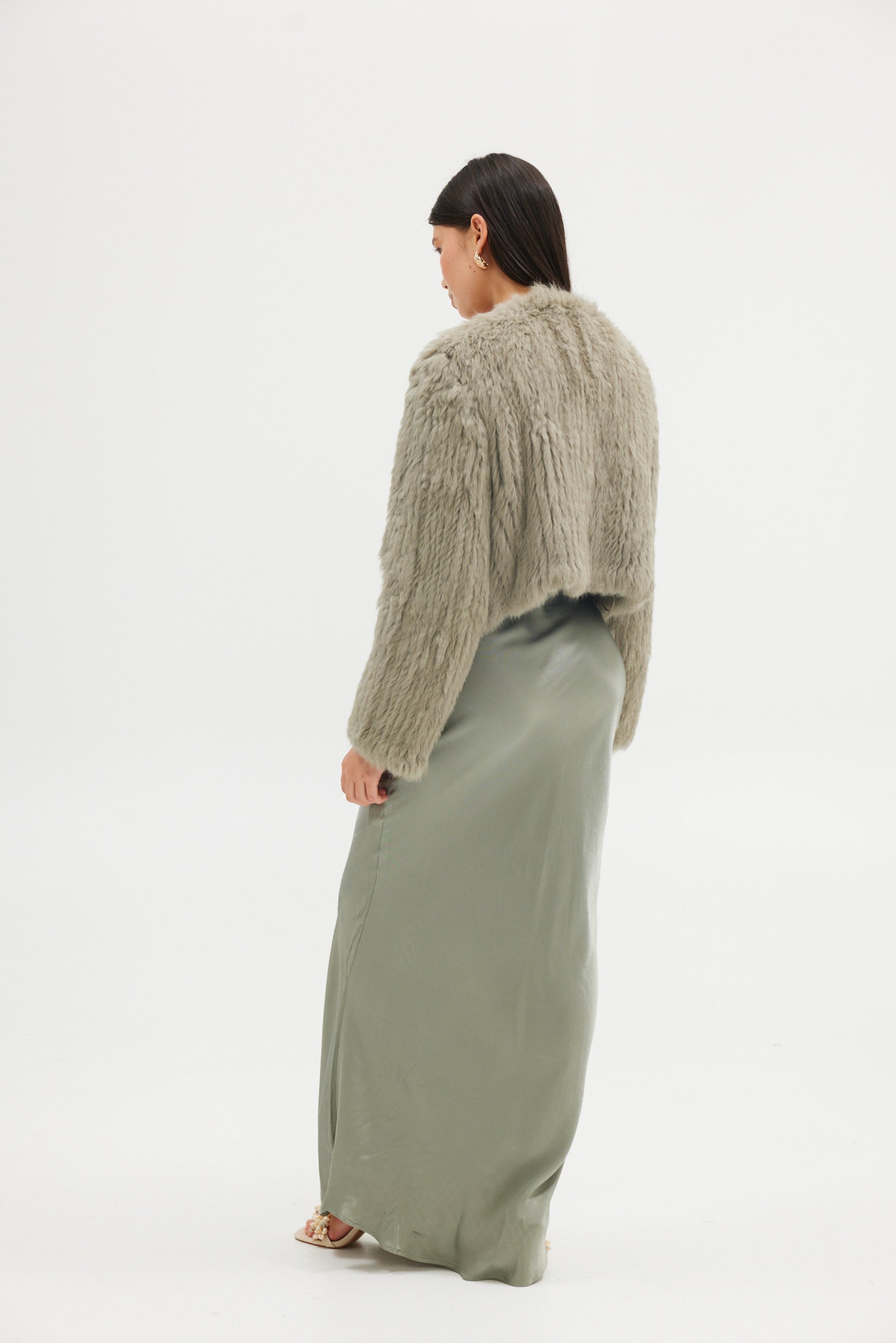 Lola Crop Jacket - Sage JACKET Bubish Luxe