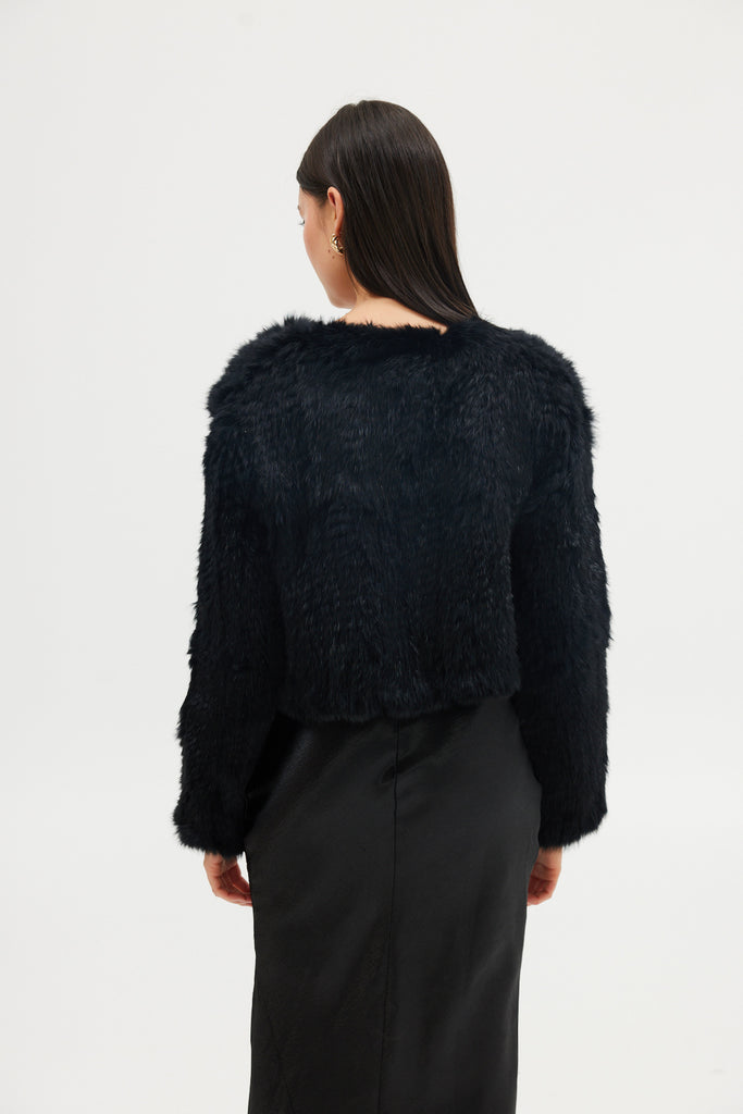 Lola Crop Jacket - Black JACKET Bubish Luxe