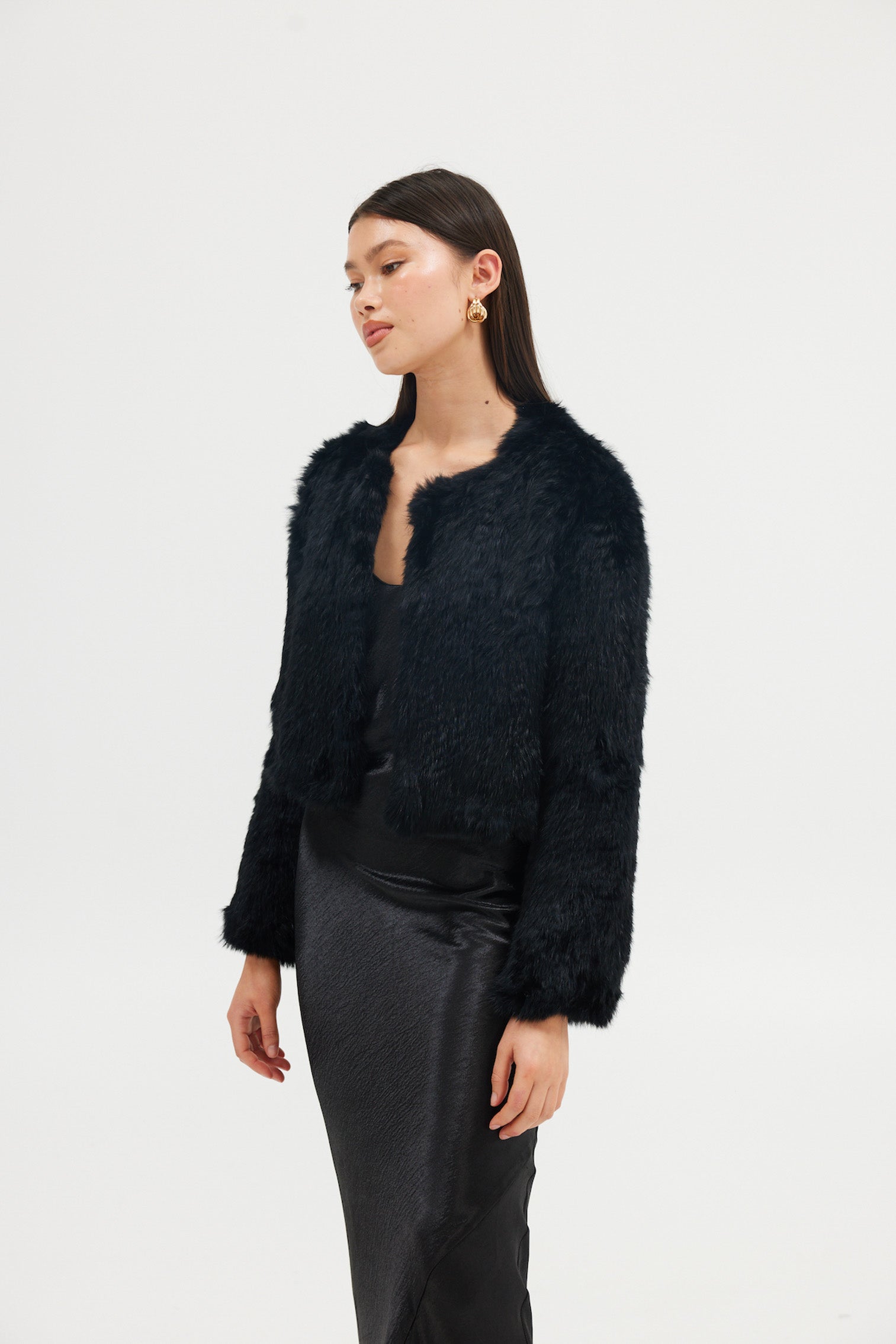 Lola Crop Jacket - Black JACKET Bubish Luxe