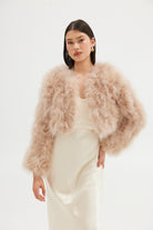 Manhattan Crop Jacket - Creme Brulee JACKET Bubish Luxe