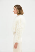 Bridal Manhattan Crop Jacket - Ivory