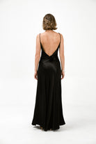 Savannah Rosette Gown - Black DRESS Bubish Luxe