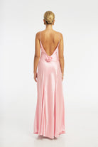 Savannah Rosette Gown - Rose Pink DRESS Bubish Luxe