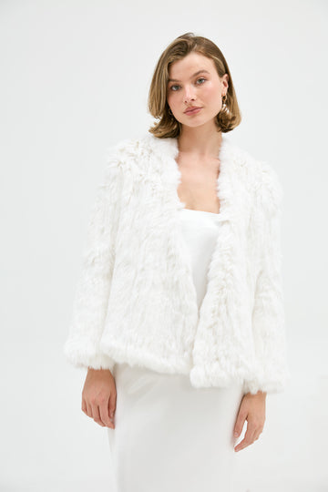 Bridal Valencia Jacket - White JACKET Bubish Luxe