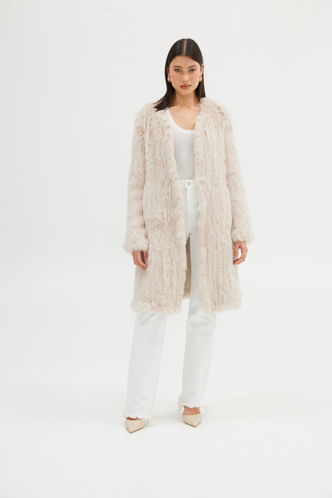 Stella Coat - Stone COAT Bubish Luxe