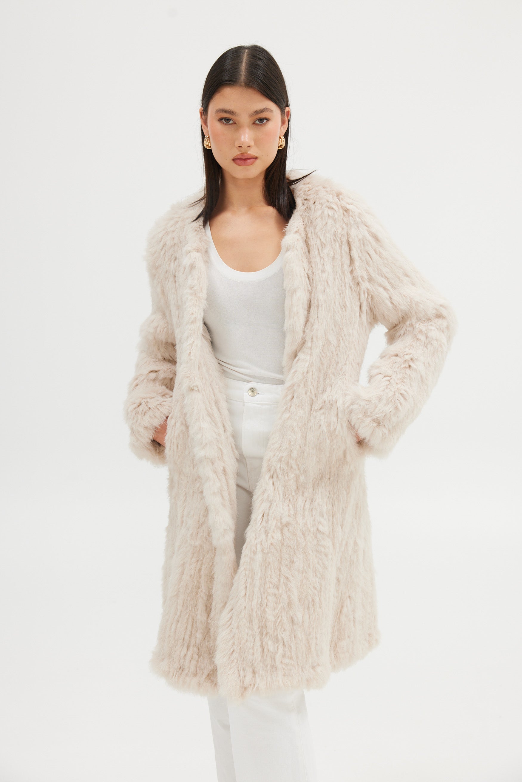 Stella Coat - Stone COAT Bubish Luxe