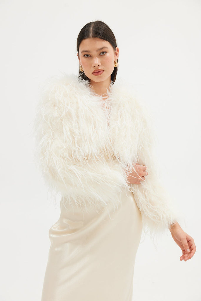 Sara Bolero Jacket - Ivory JACKET Bubish Luxe 