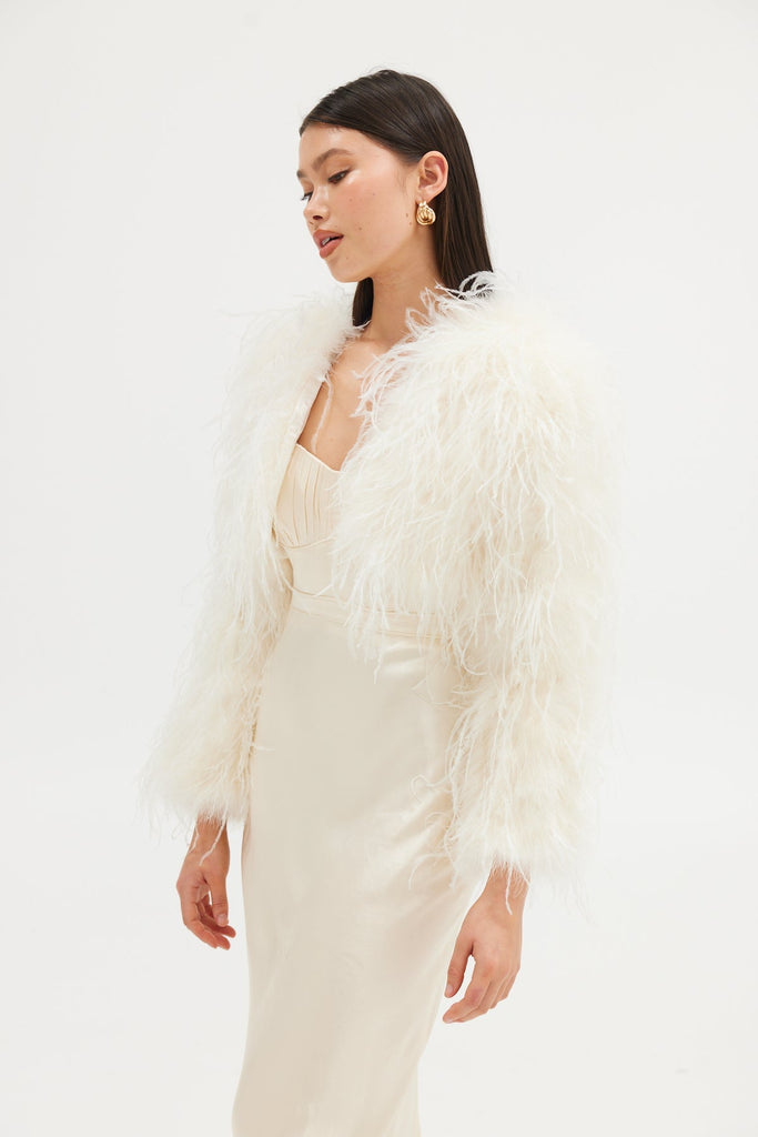 Sara Bolero Jacket - Ivory JACKET Bubish Luxe 