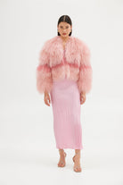 Georgina Jacket - Rosewater Flamingo JACKET Bubish Luxe