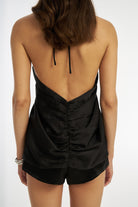 Bloom Halter Top - Black TOP Bubish Luxe