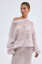 bubish Georgia Rosebud Knit Lilac TOP