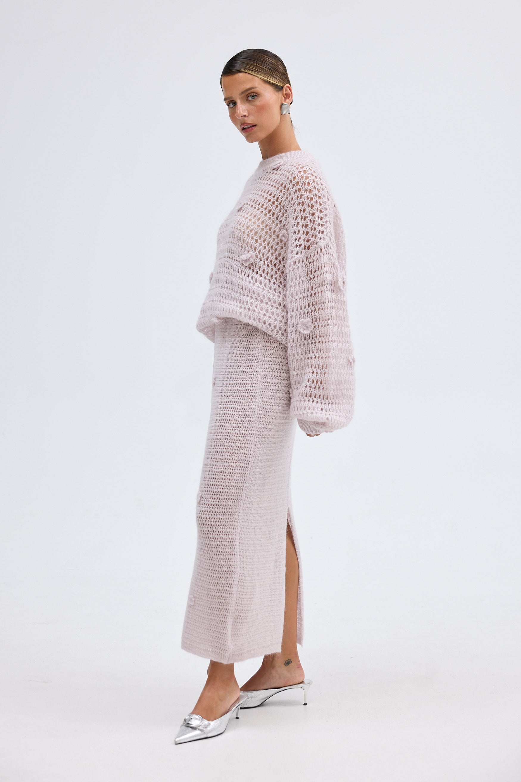 bubish Georgia Rosebud Knit Lilac TOP