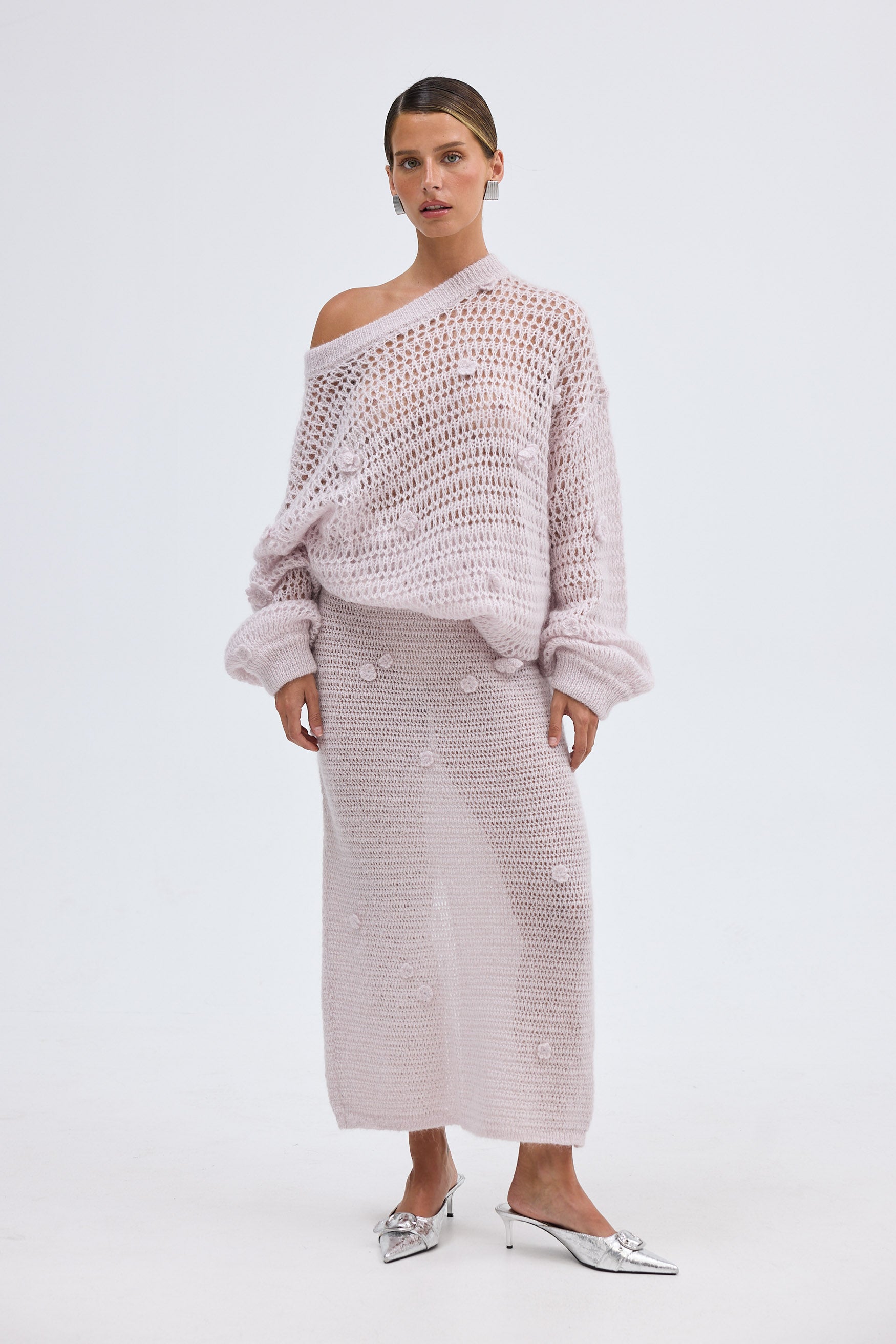 bubish Georgia Rosebud Knit Lilac TOP
